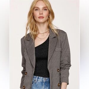 Heartloom x Revolve Bestie Blazer in Houndstooth Size L